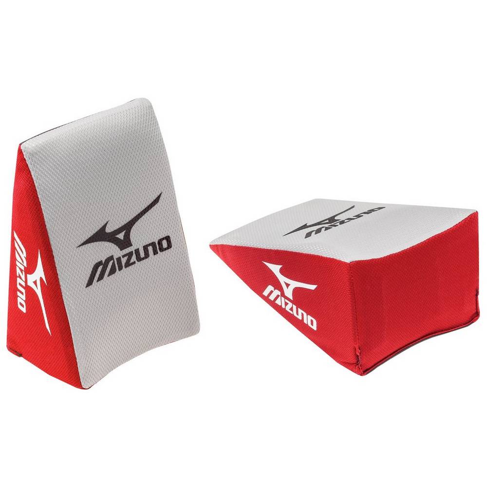 Panske Chrániče Kolien Mizuno Catcher’s (Large) Červené/Siva Vypredaj DYOE91857